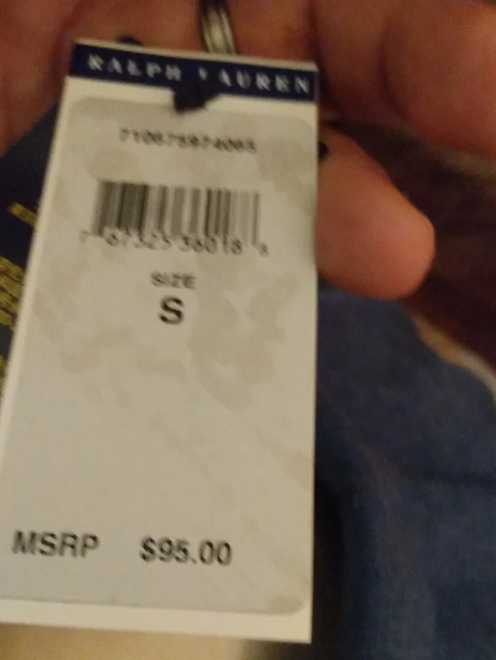 Ralph Lauren Blue Short-Sleeve Polo with White Pony